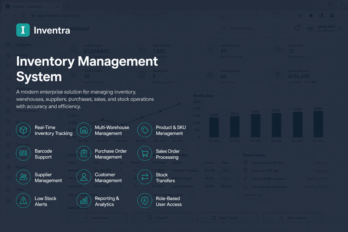 Inventra — Inventory Management System