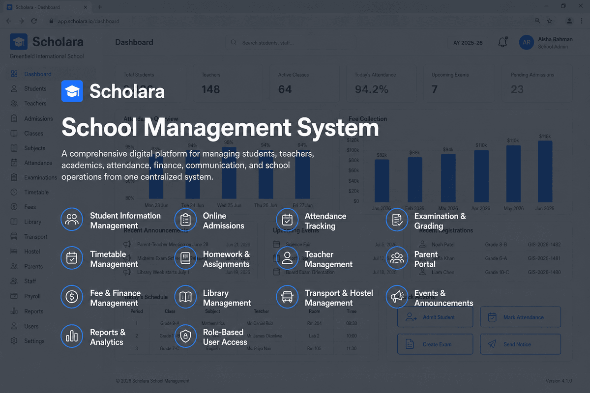 Scholara — School Management System